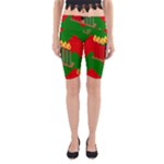 chevron kwanzaa Yoga Cropped Leggings