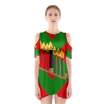 chevron kwanzaa Women s Cutout Shoulder One Piece