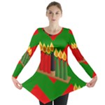 chevron kwanzaa Long Sleeve Tunic 