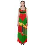 chevron kwanzaa Empire Waist Maxi Dress