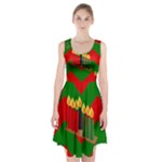 chevron kwanzaa Racerback Midi Dress