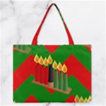 chevron kwanzaa Medium Zipper Tote Bag