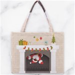 Christmas Black Santa In Fireplace Mini Tote Bag