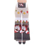 Christmas Black Santa In Fireplace Women s Chic Palazzo Pants 