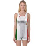 Christmas Italian One Piece Boyleg Swimsuit