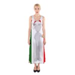 Christmas Italian Sleeveless Maxi Dress