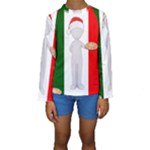 Christmas Italian Kids  Long Sleeve Swimwear