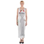 Christmas Italian Fitted Maxi Dress