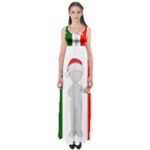 Christmas Italian Empire Waist Maxi Dress