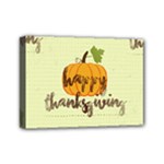 Happy Thanksgiving Pumpkin Mini Canvas 7  x 5  (Stretched)