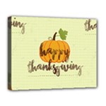 Happy Thanksgiving Pumpkin Canvas 14  x 11  (Stretched)