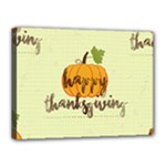 Happy Thanksgiving Pumpkin Canvas 16  x 12  (Stretched)