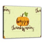 Happy Thanksgiving Pumpkin Canvas 20  x 16  (Stretched)