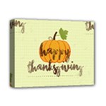 Happy Thanksgiving Pumpkin Deluxe Canvas 14  x 11  (Stretched)