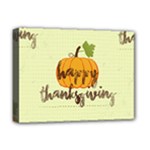 Happy Thanksgiving Pumpkin Deluxe Canvas 16  x 12  (Stretched) 