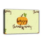 Happy Thanksgiving Pumpkin Deluxe Canvas 18  x 12  (Stretched)