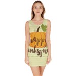 Happy Thanksgiving Pumpkin Bodycon Dress