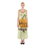 Happy Thanksgiving Pumpkin Sleeveless Maxi Dress