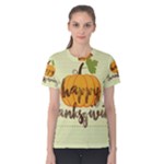 Happy Thanksgiving Pumpkin Women s Cotton Tee