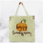 Happy Thanksgiving Pumpkin Grocery Tote Bag