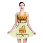 Happy Thanksgiving Pumpkin Reversible Skater Dress