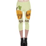 Happy Thanksgiving Pumpkin Capri Leggings 