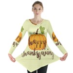 Happy Thanksgiving Pumpkin Long Sleeve Tunic 