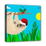 santa sloth Mini Canvas 8  x 8  (Stretched)