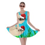 santa sloth Skater Dress