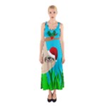 santa sloth Sleeveless Maxi Dress