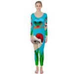 santa sloth Long Sleeve Catsuit