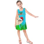 santa sloth Kids  Sleeveless Dress