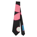 Pink ladybugs and flowers  Neckties (Two Side) 