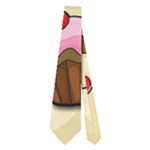 Colorful cupcakes pattern Neckties (Two Side) 