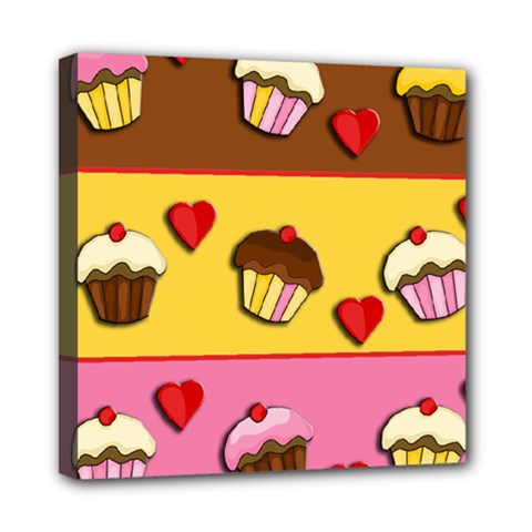 Love cupcakes Mini Canvas 8  x 8  from ArtsNow.com