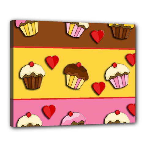 Love cupcakes Canvas 20  x 16  from ArtsNow.com