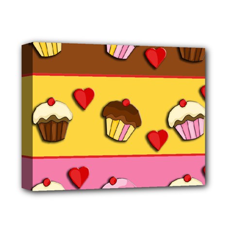 Love cupcakes Deluxe Canvas 14  x 11  from ArtsNow.com