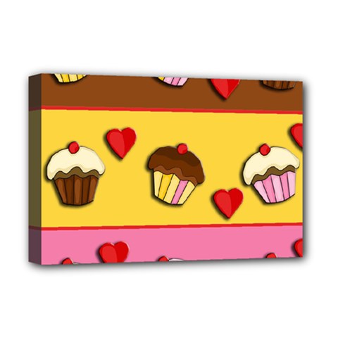 Love cupcakes Deluxe Canvas 18  x 12   from ArtsNow.com