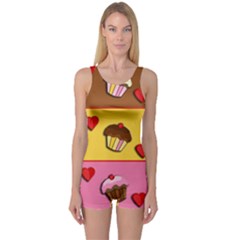 One Piece Boyleg Swimsuit 