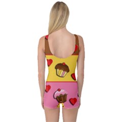 One Piece Boyleg Swimsuit 