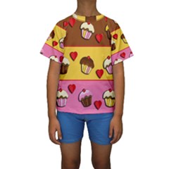 Kids  Short Sleeve Swimwear 