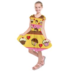 Kids  Short Sleeve Dress 