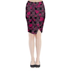 Harts pattern Midi Wrap Pencil Skirt from ArtsNow.com