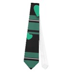 Green love Neckties (One Side) 