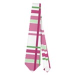 Pink plaid pattern Neckties (Two Side) 