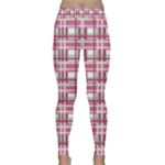 Pink plaid pattern Classic Yoga Leggings