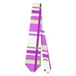 Purple plaid pattern Neckties (Two Side) 