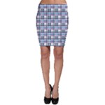 Decorative plaid pattern Bodycon Skirt