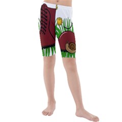 Kids  Mid Length Swim Shorts 