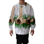 Barefoot in the grass Hooded Wind Breaker (Kids)